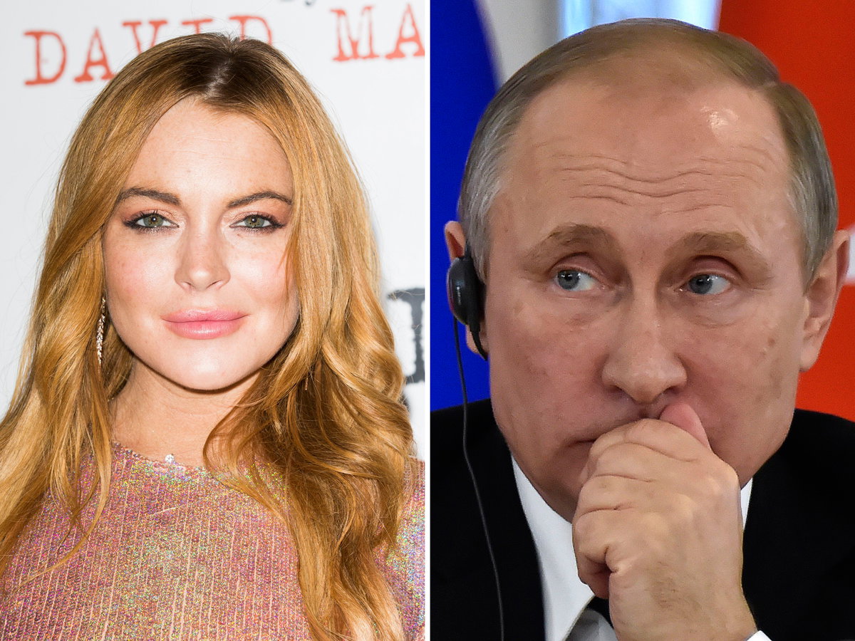 Lindsay Lohan Wladimir Putin