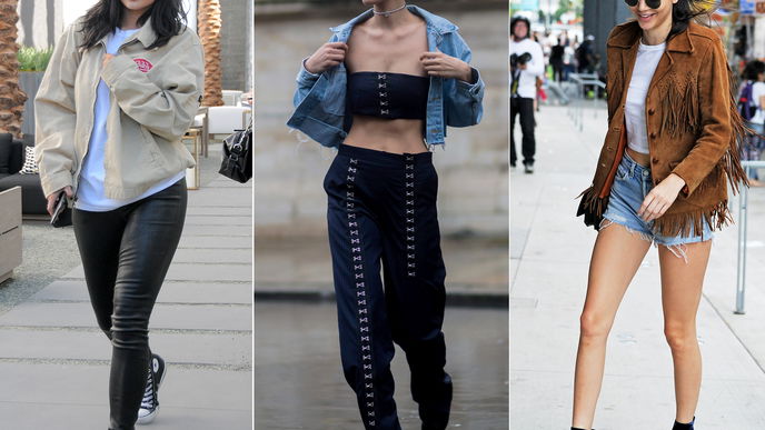 Kylie, Kendall und Bella und das eine Top 