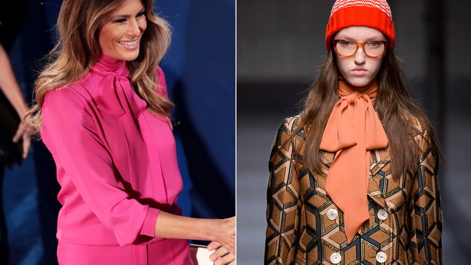 Melania Trumps Pussy-Bow Bluse