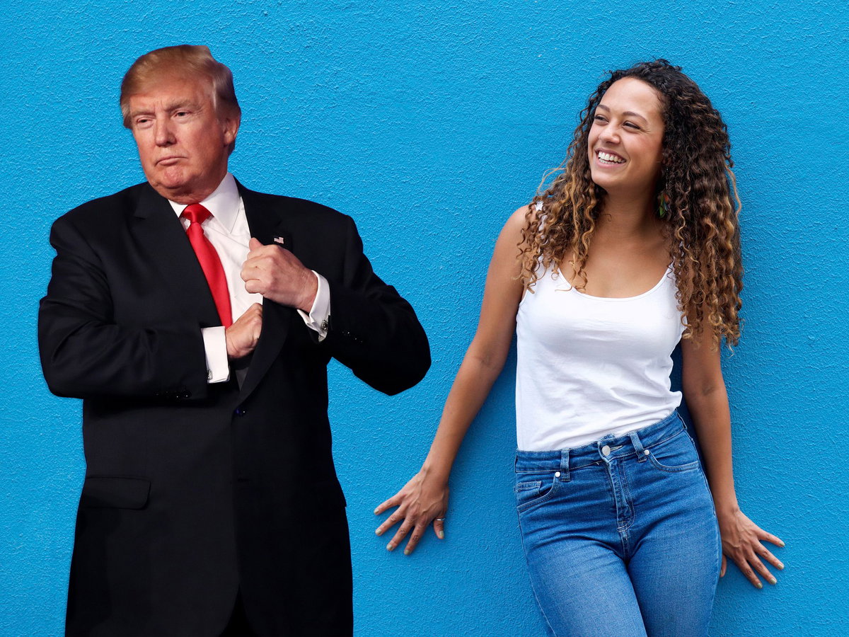 Donald Trump bad Ombré