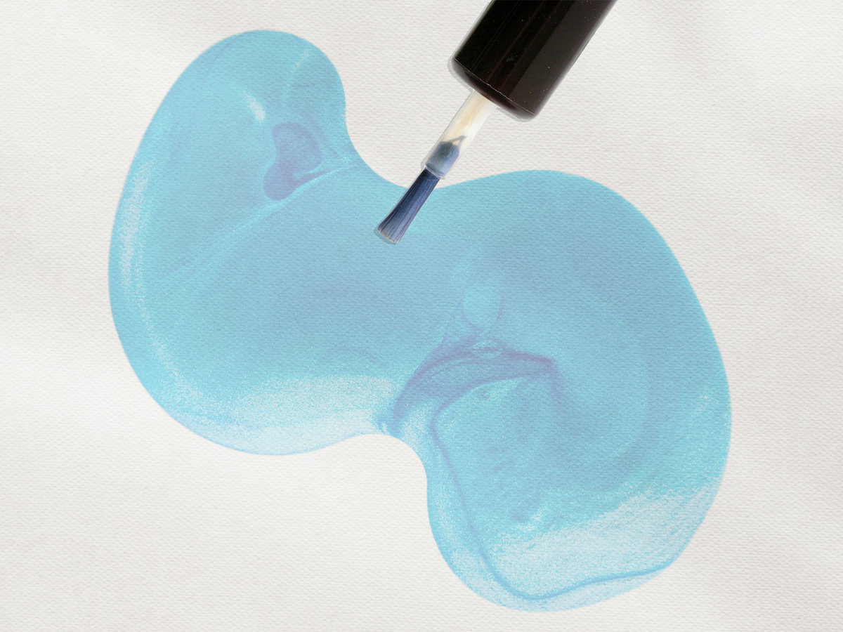 Nagellackfleck