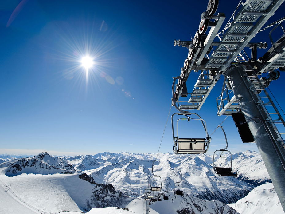 Skifahren im Stubaital
