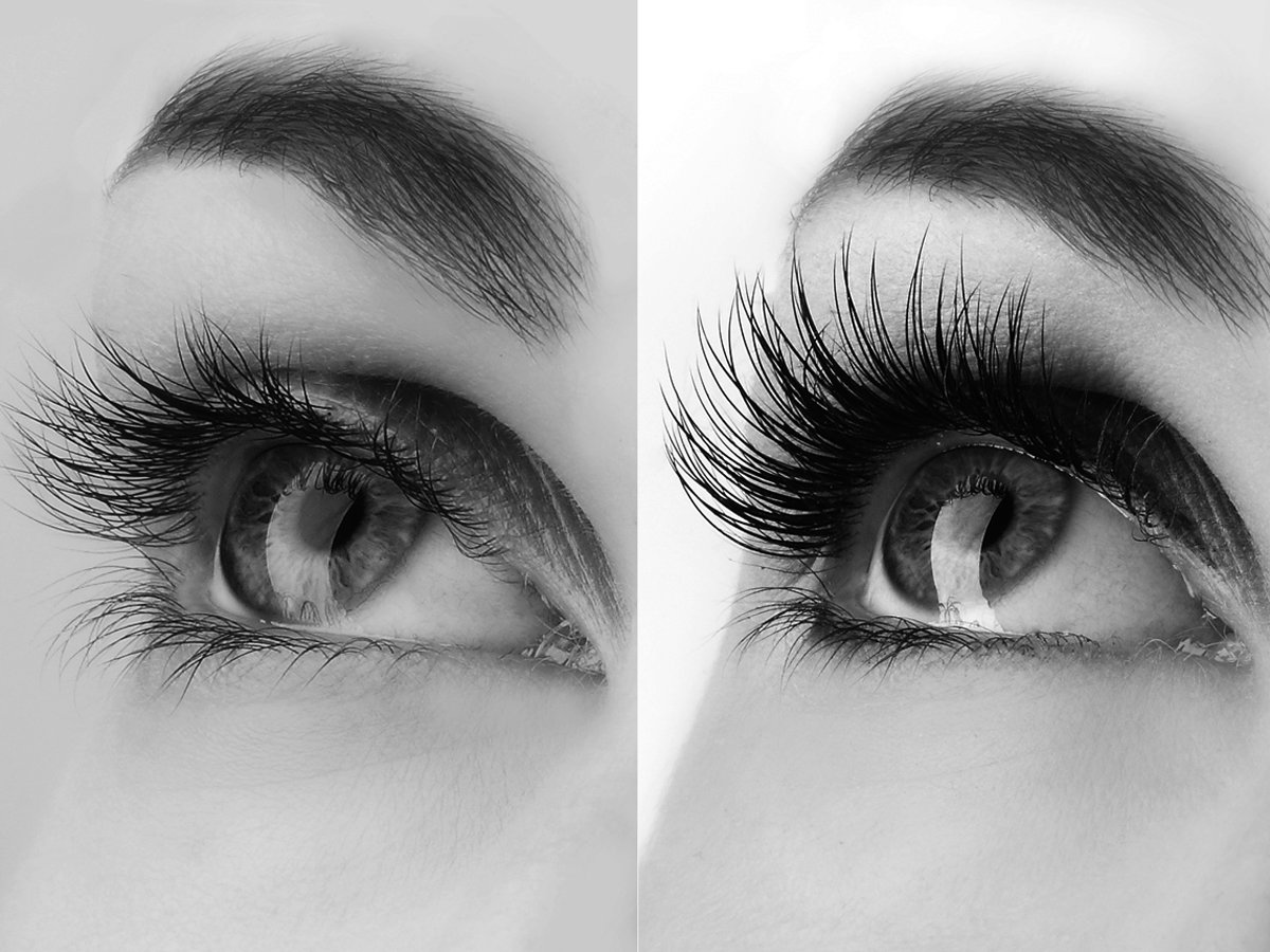 Wimpernverlängerung-vorher-nachher