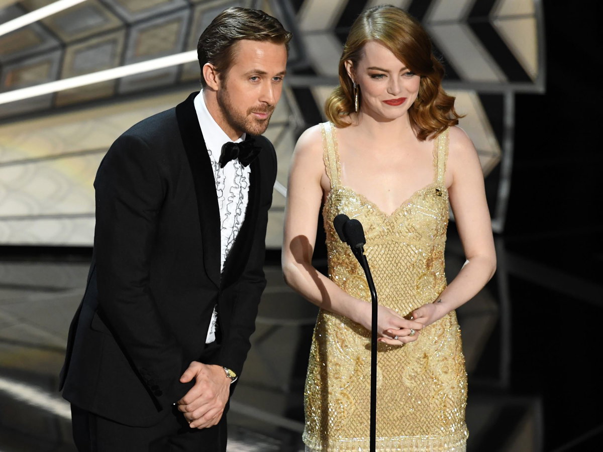 Ryan Gosling Emma Stone Oscars 2017
