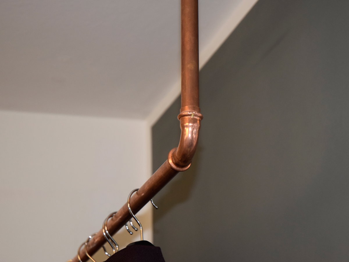 Kupfer-Rohr-Garderobe