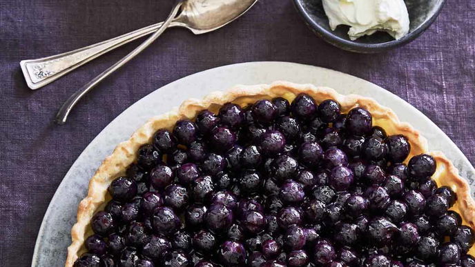 Blaubeerkuchen - einfaches Rezept