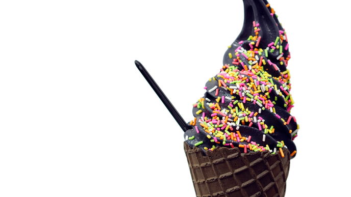 Schwarze Eiscreme?!