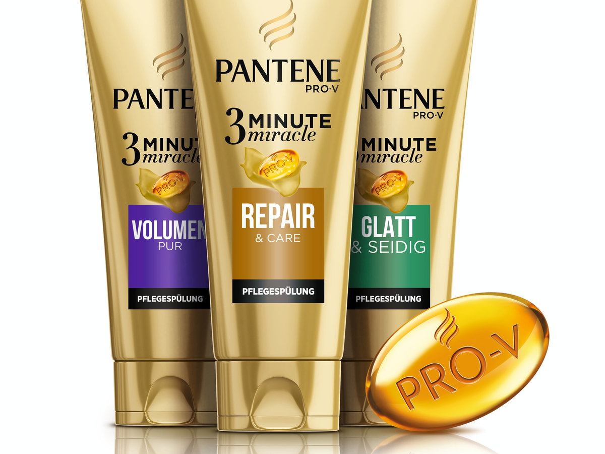 Pantene Pro-V 3 Minute Miracle Pflegespülung_Repair & Care, Glatt & Seidig, Volumen Pur