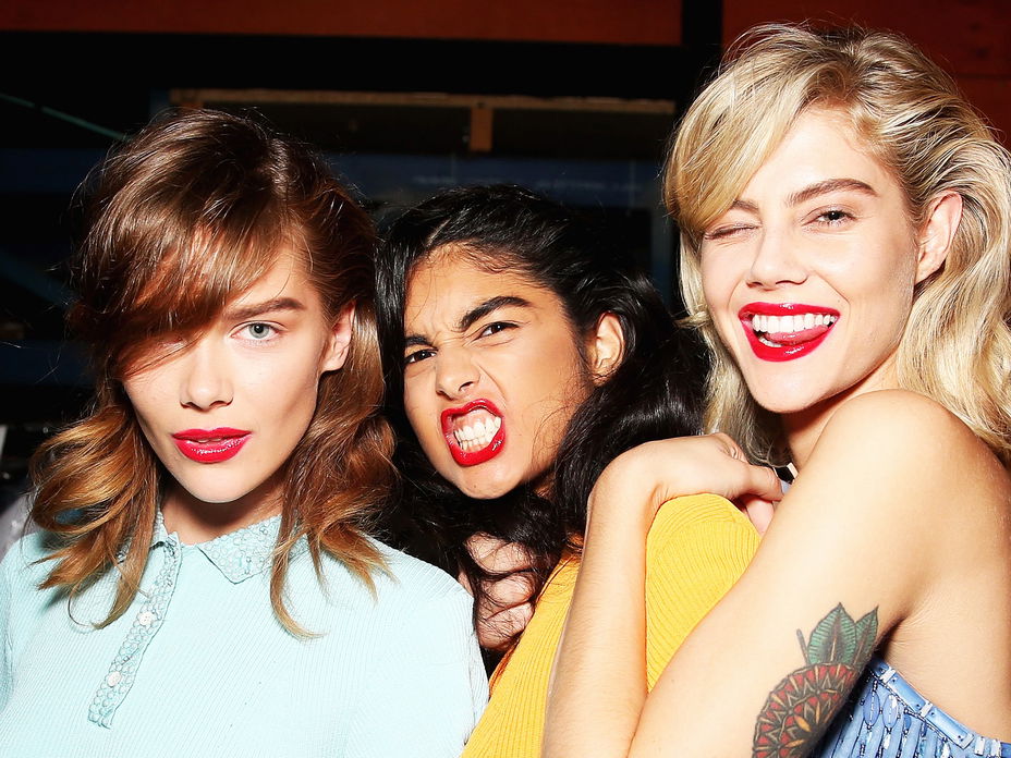 Models backstage