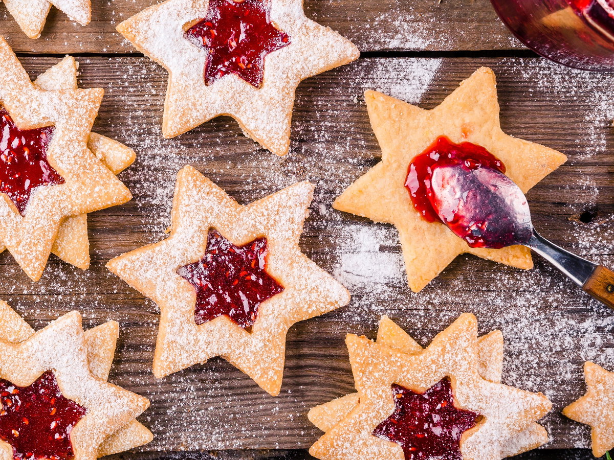 Spitzbuben selber machen Plätzchen Rezept