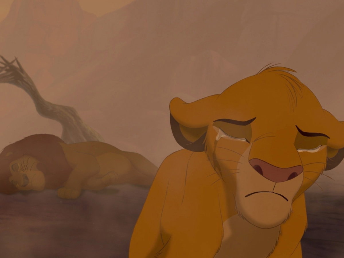 Lion King weinenender Simba