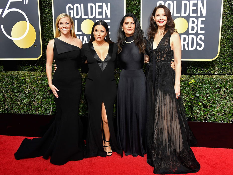timesup stars in schwarz golden globes 2018