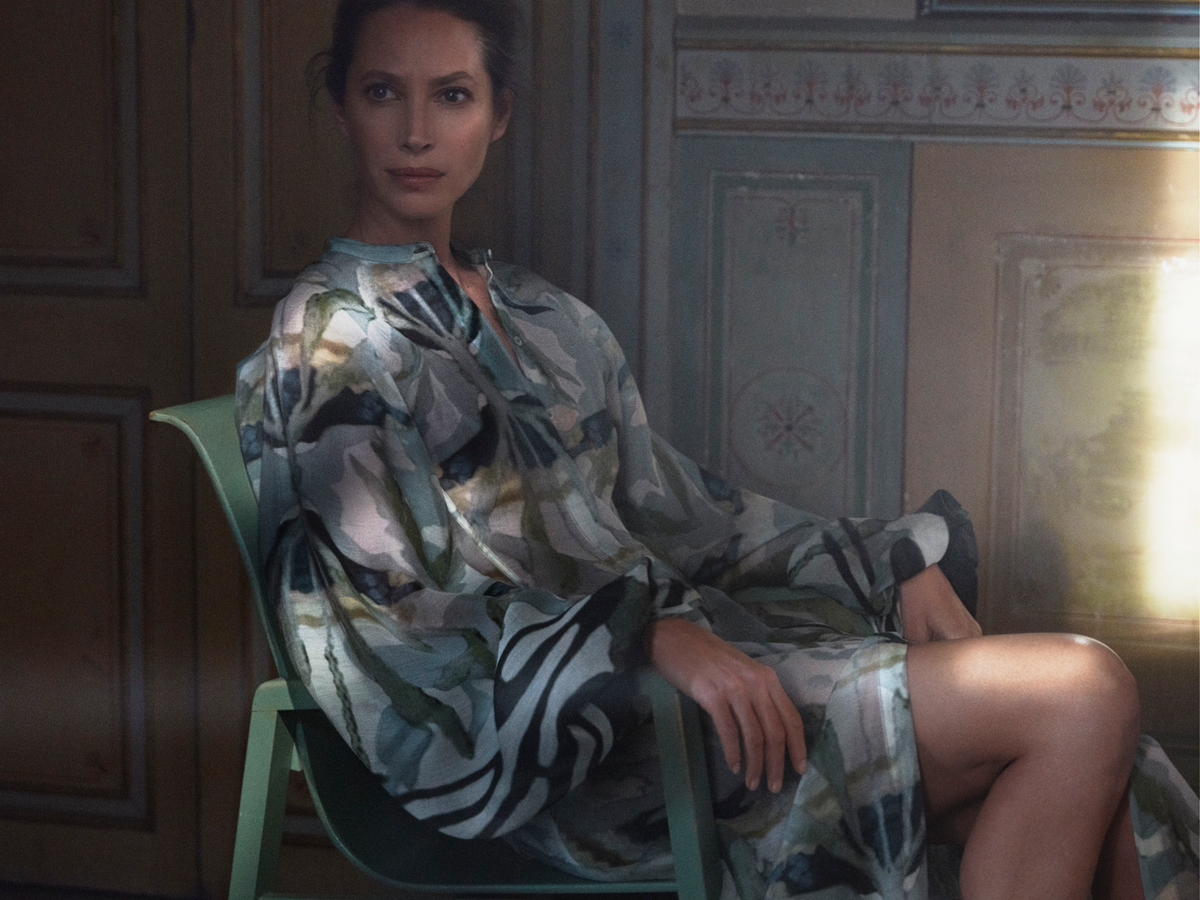H&M Conscious Exclusive: Bedrucktes Kleid