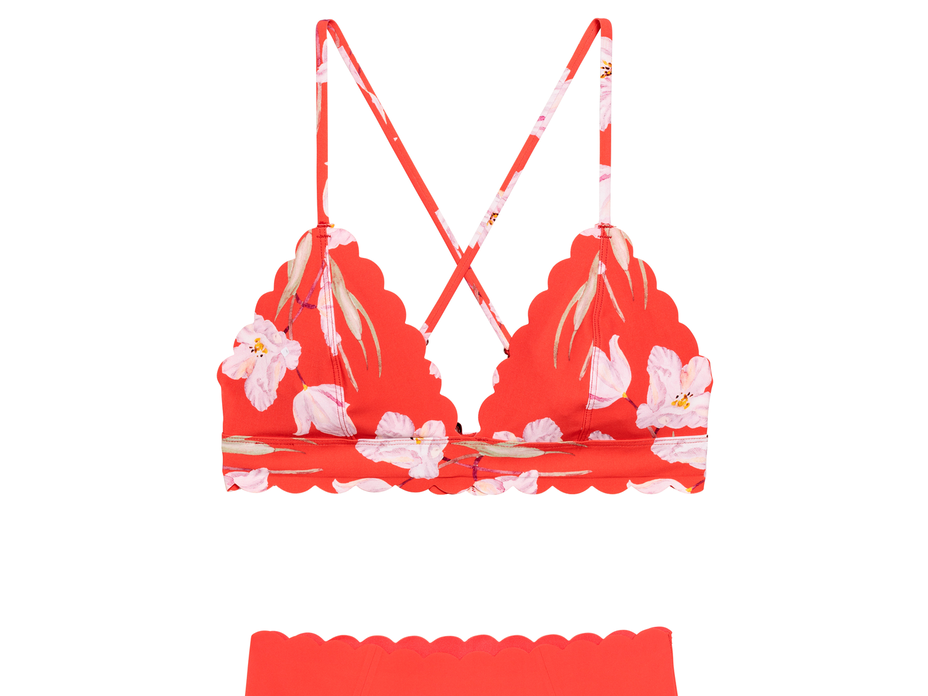 Bikini mit Muschelsaum