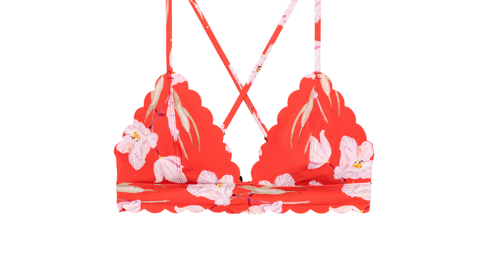 Bikini mit Muschelsaum