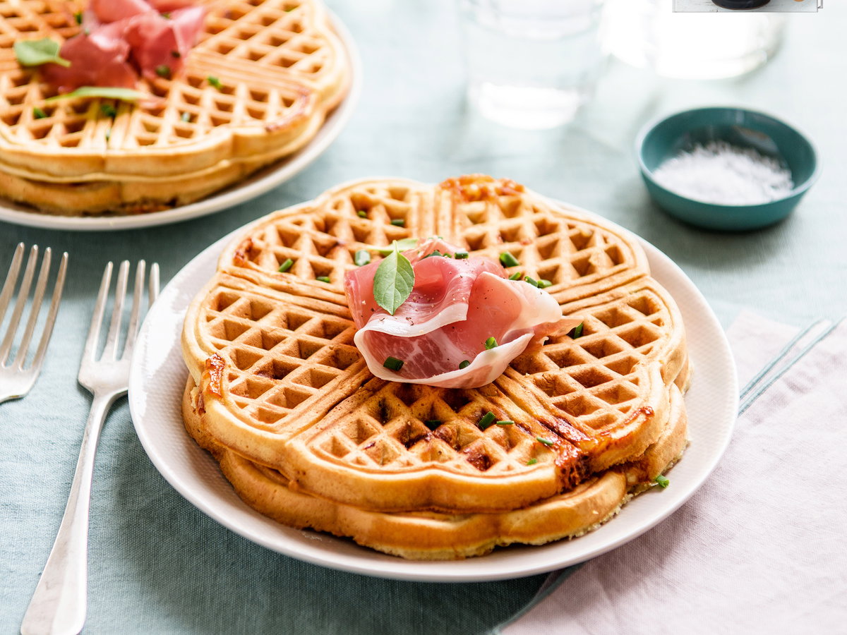 Waffelrezept Herzhafte Käse Waffeln