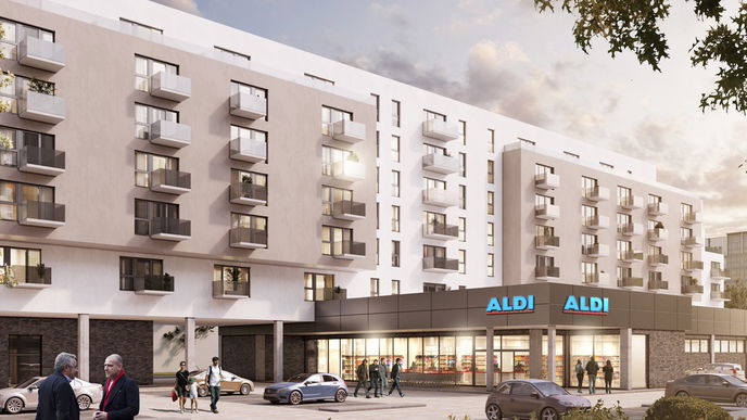 ALDI baut Wohnungen
