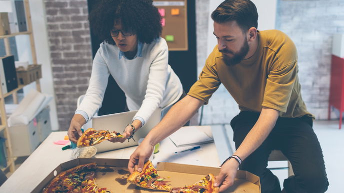 Pizza macht produktiver