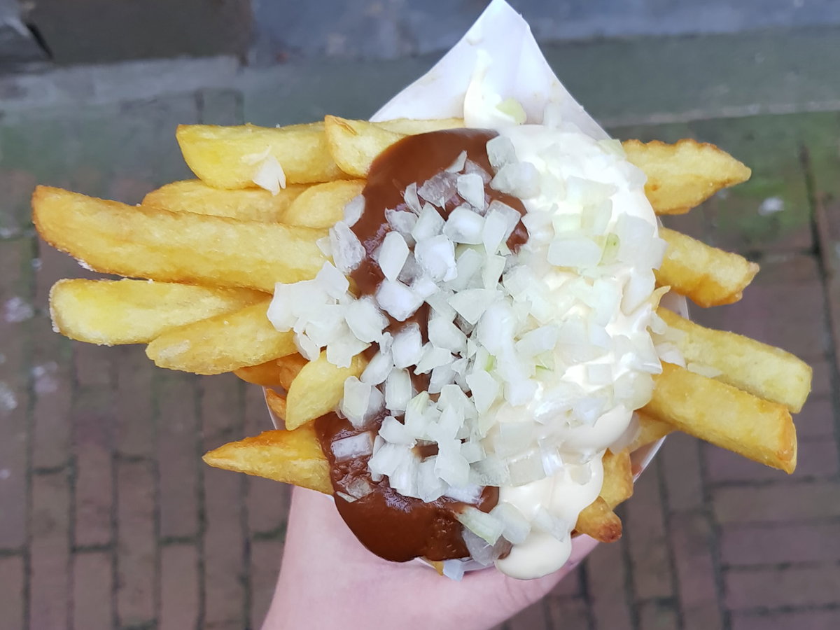 Pommes in Amsterdam Essen