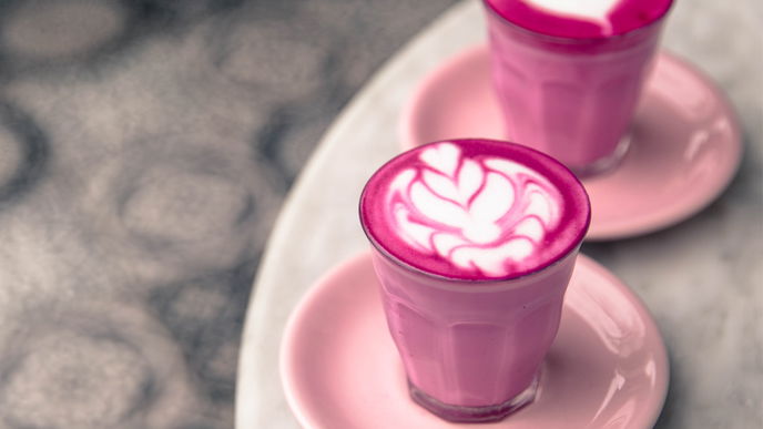 Pink Latte Rezept