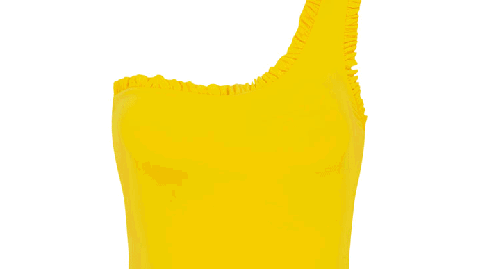 Sonnengelber Badeanzug von 'Swim with mi' x Bumble