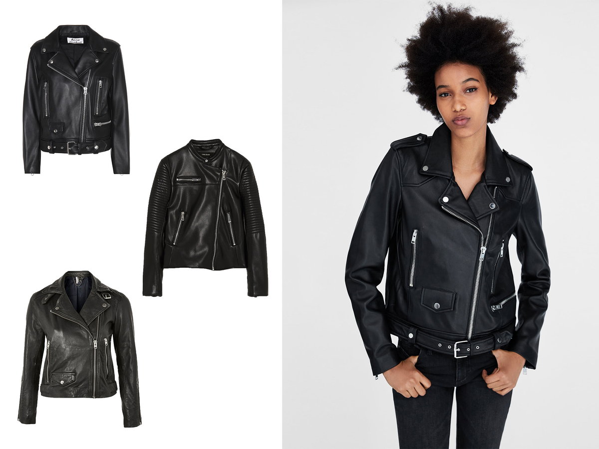Zeitlose Garderobe Lederjacke