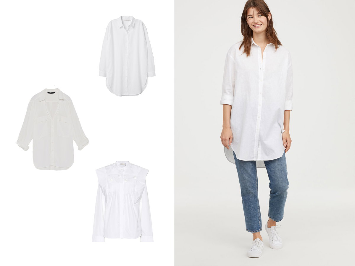 Weiße Bluse