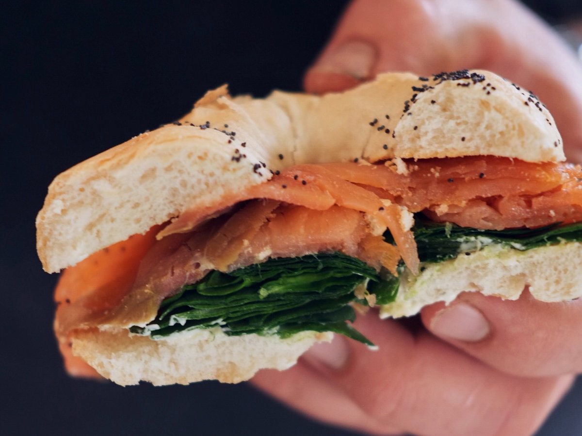 Eine runde Sache: Lachs-Bagel