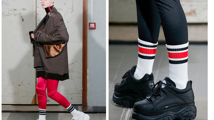 Buffalos sind zurück: Gigi Hadid trägt die Plateau-Sneaker schon!