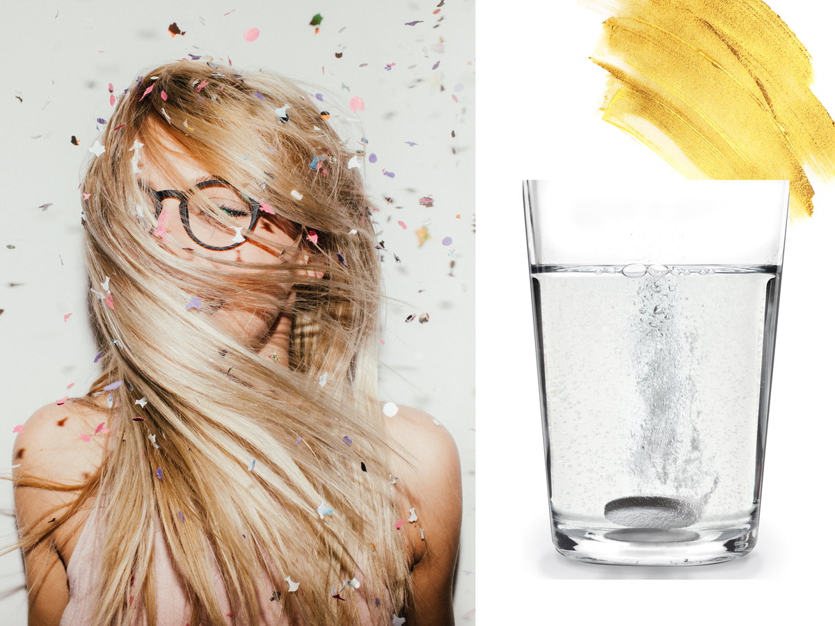 Aspirin-für-blonde-Haare-gegen-Grünstich