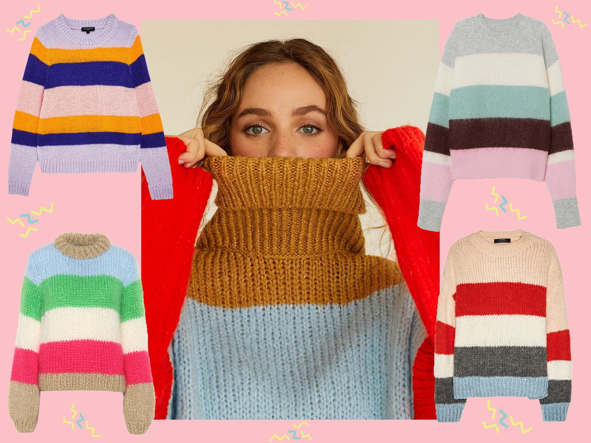 Bunte Strickpullover