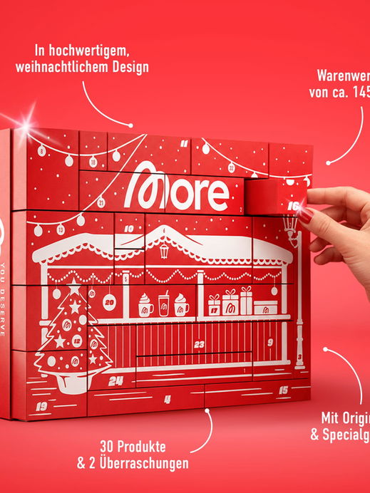 Gewinne einen Adventskalender von More Nutrition im Wert von rund 145 Euro